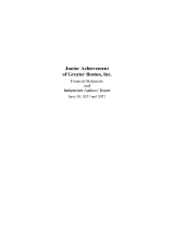 Junior Achievement of Greater Boston Audited Financials (2023) cover