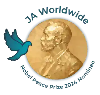 Nobel Peace Prize Logo and quote